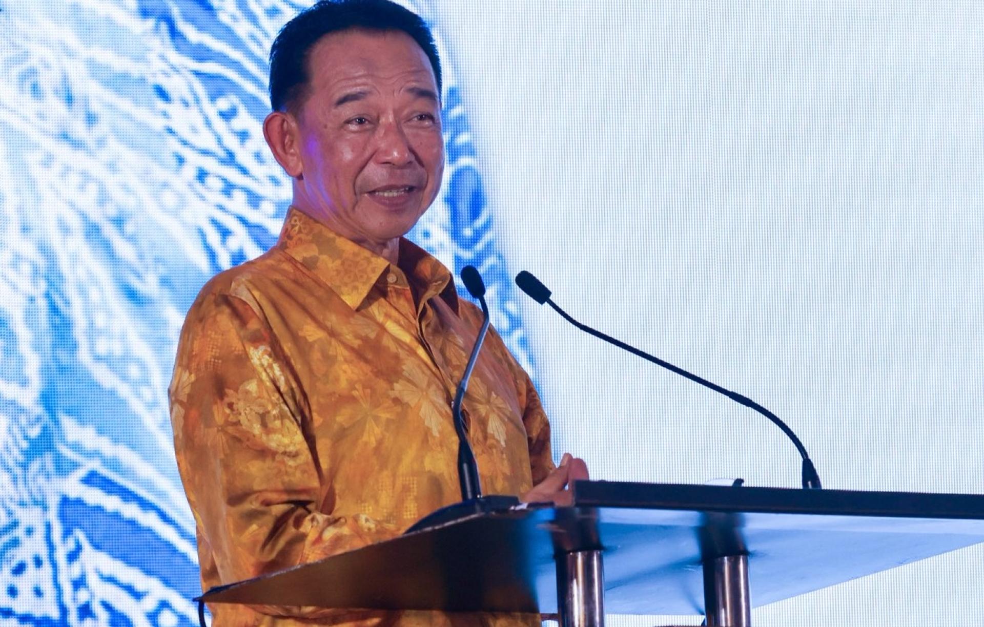 砂旅游、创意产业及表演艺术部长拿督斯里阿都卡林致词一瞥。