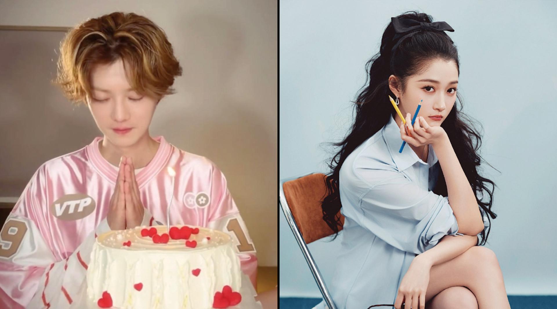 （左）鹿晗年年生日做善事。（右）关晓彤连续两年没发文祝福鹿晗，离或合尽在不言中。