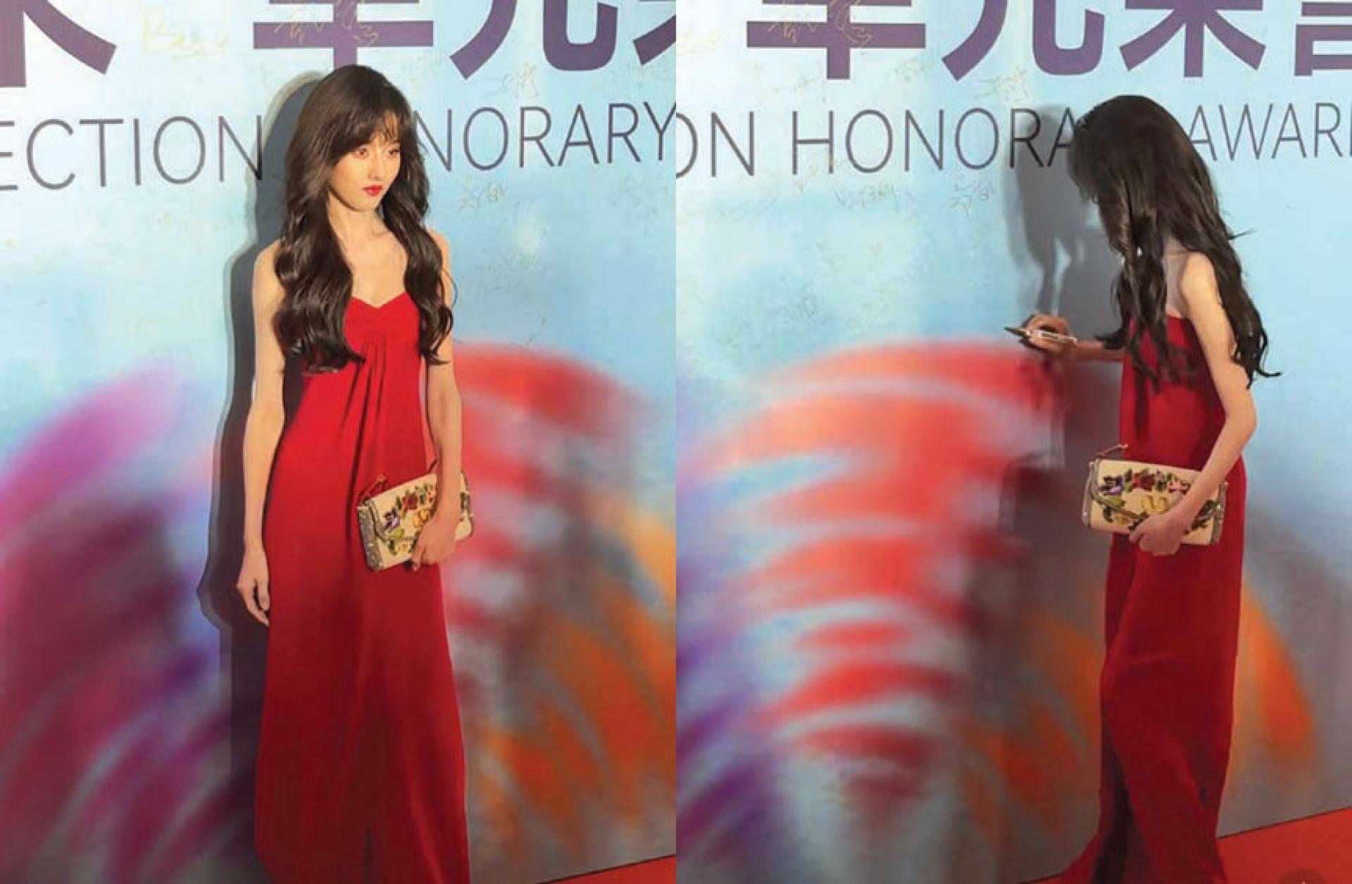 宋祖儿近日出席活动，瘦到成纸片人。