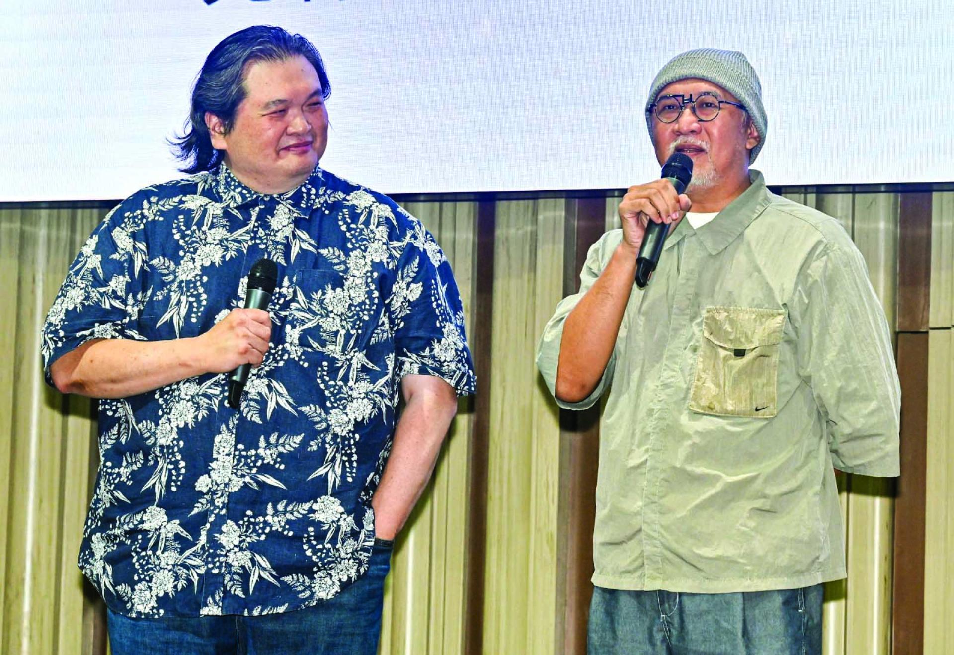 郑可望（左）与管启源冀望透过颁奖典礼重新凝聚本地音乐力量，让马来西亚在地音乐再度拥有属于自己的荣耀。