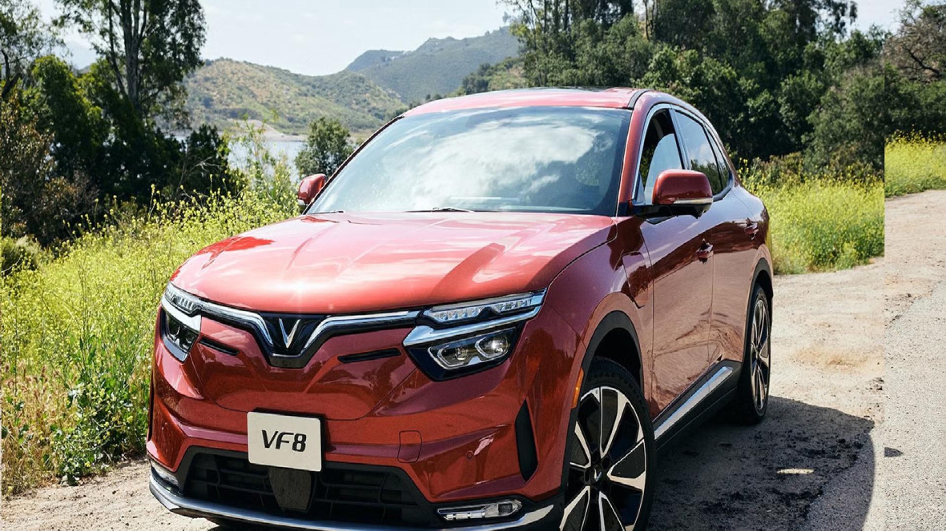 越南Vinfast VF8新款电动车。