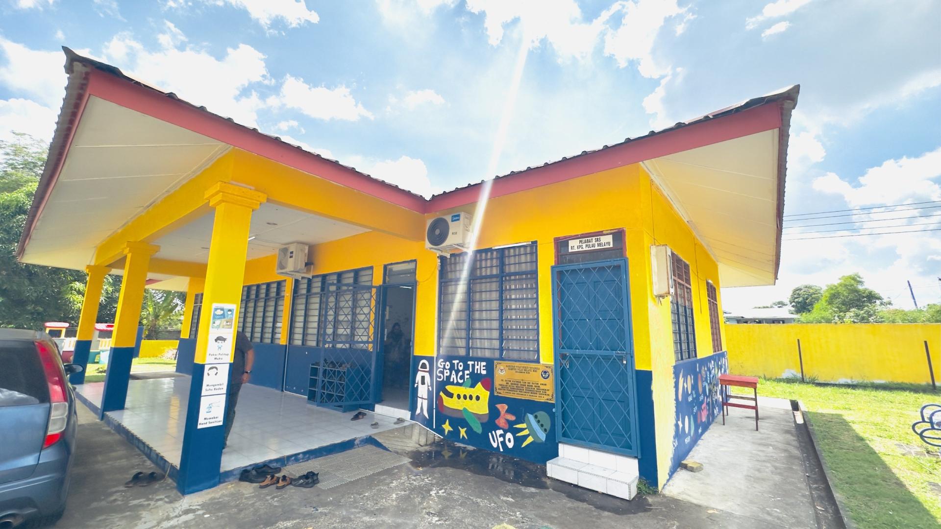 工程完工后的幼儿园外观环境。