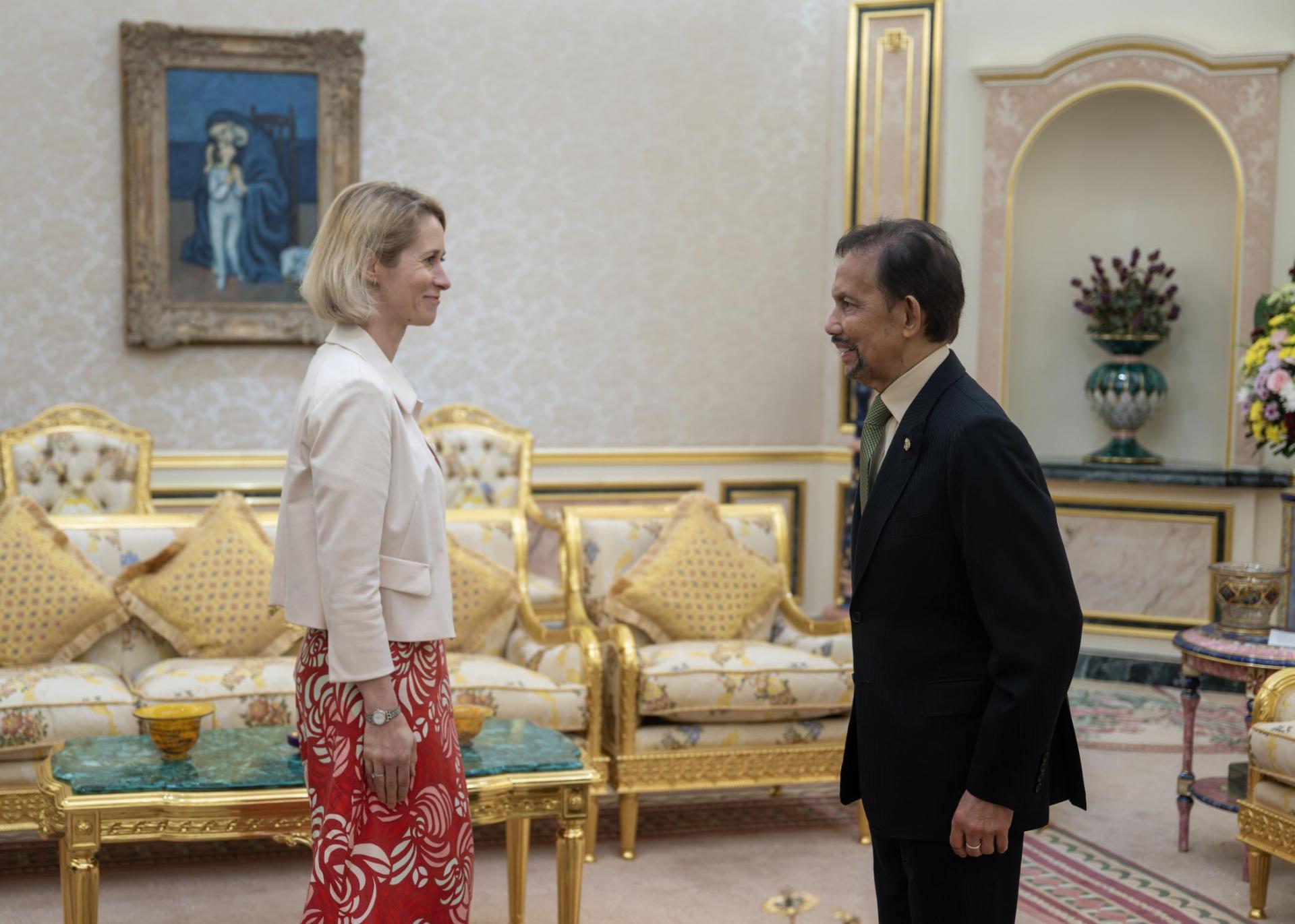 苏丹接见欧盟外交与安全政策高级代表兼欧盟委员会副主席卡贾卡拉斯