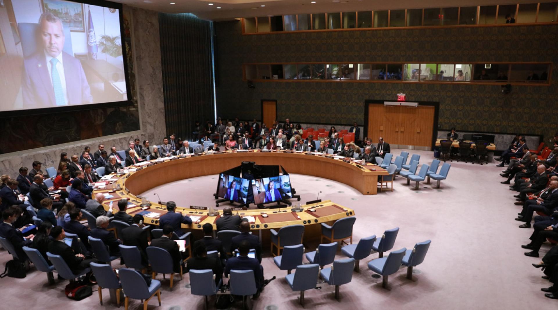 安理会举行“海事领域的水道安全与保护”公开辩论会。（图：新华社）