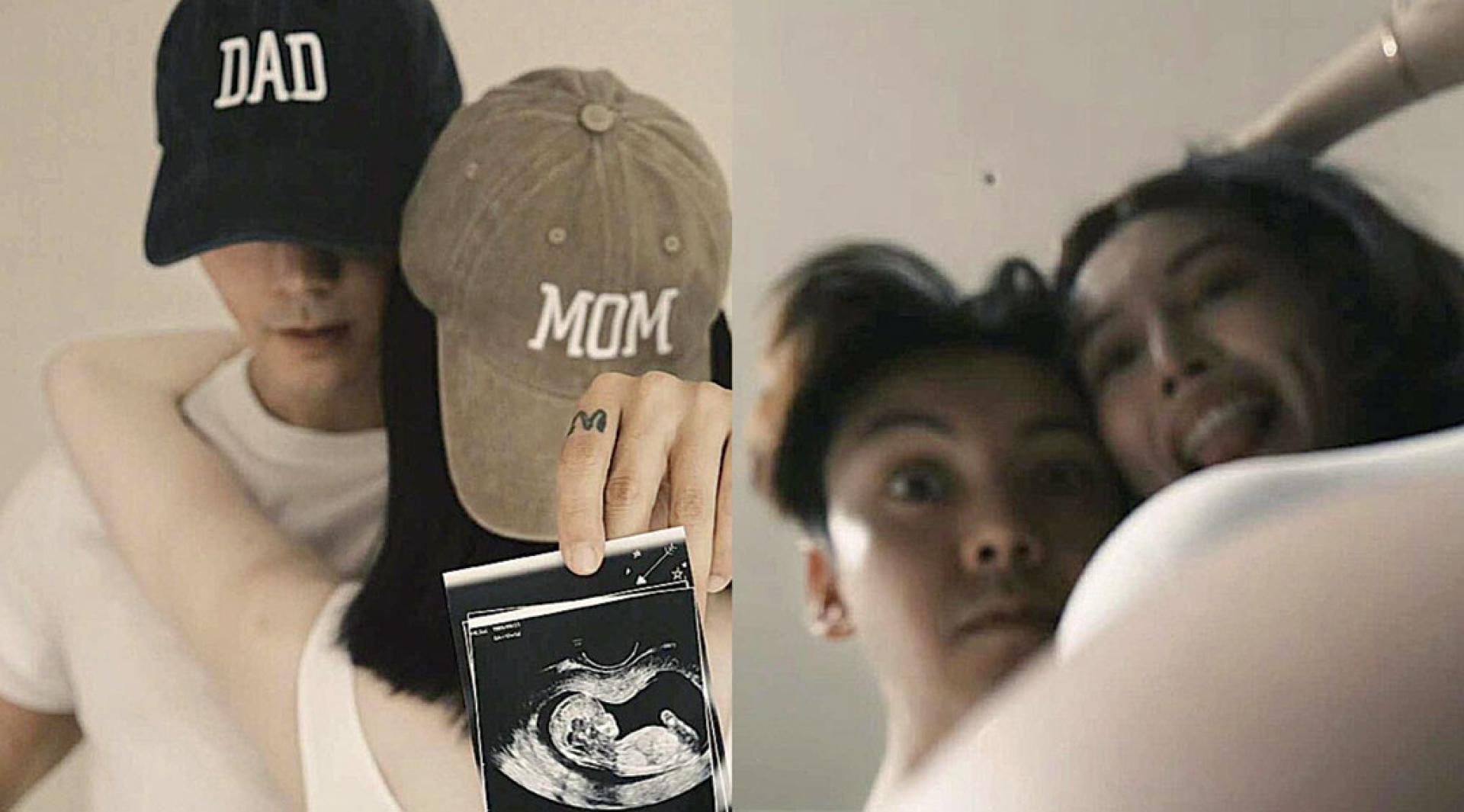 陈伟霆与何穗在去年宣布当爸妈。