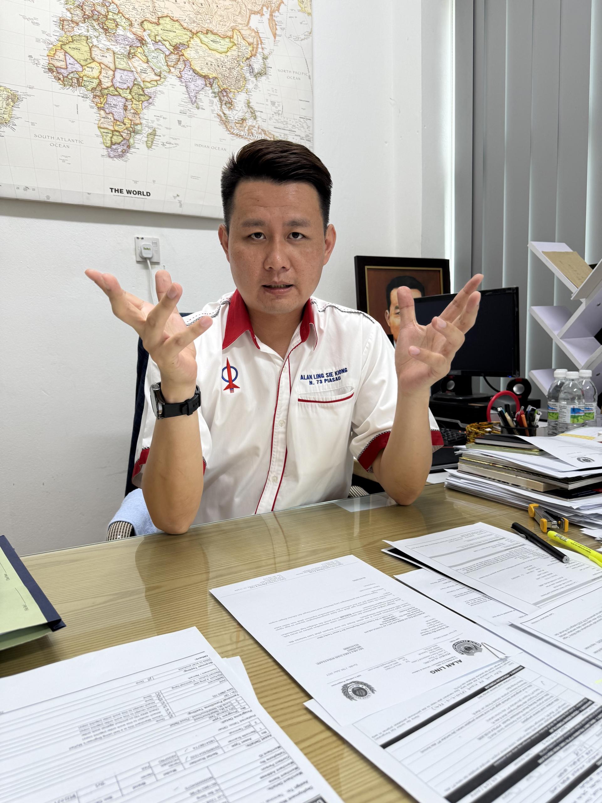 砂希望联盟兼行动党秘书林思健感谢陆兆福交通部长和美里国会议员赵俊文的不懈努力，终于迎来美里机场的提升工程。