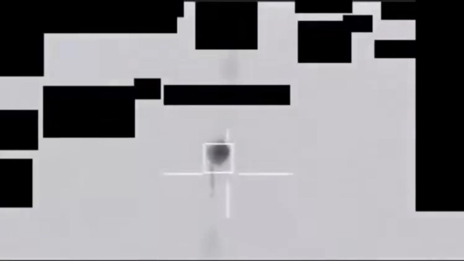 美国战争部公开F-16战机击中UFO爆炸的画面。