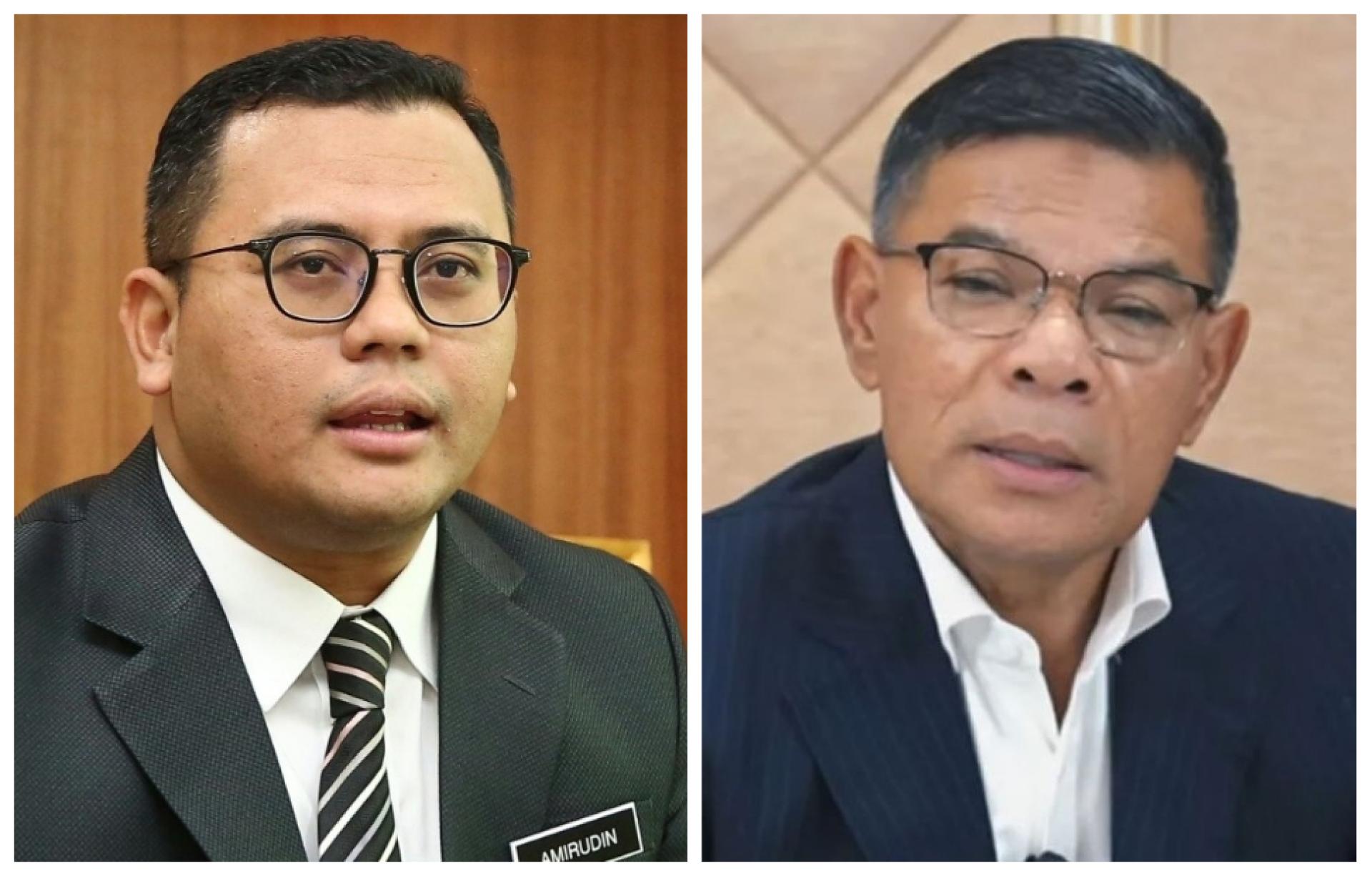 阿米鲁丁（左图起）与赛夫丁，双双扛起公正党选举主任的重责。