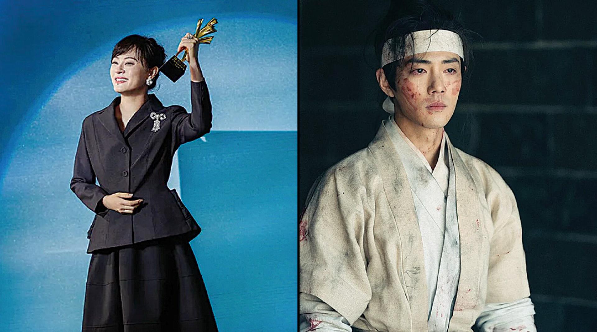 （左）孙俪在《蛮好的人生》饰演保险金牌销售“胡曼黎”。（右）《藏海传》男主角肖战眼神全是戏。