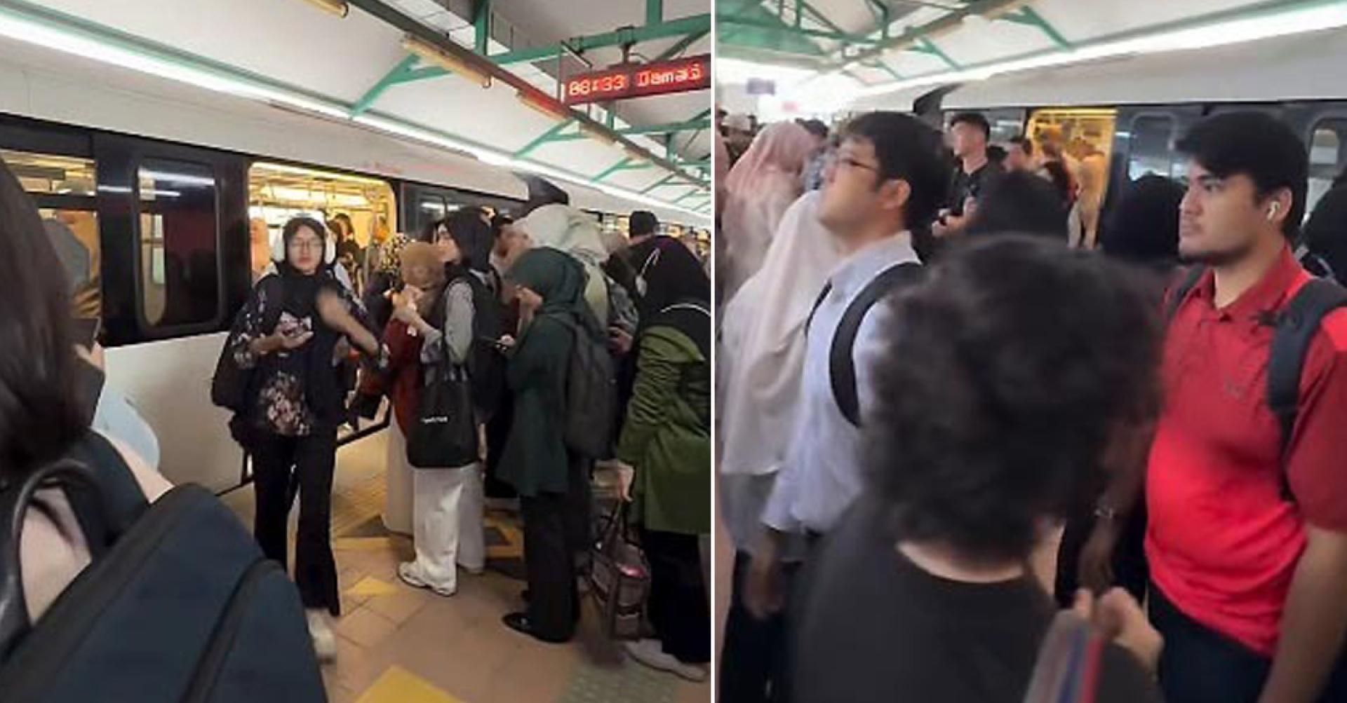 格拉纳再也线列车出状况，搭客被请下车换新列车，但下一趟列车也挤满人；网民也投诉指，列车一度停驶，他们被困在车厢中超过15分钟。