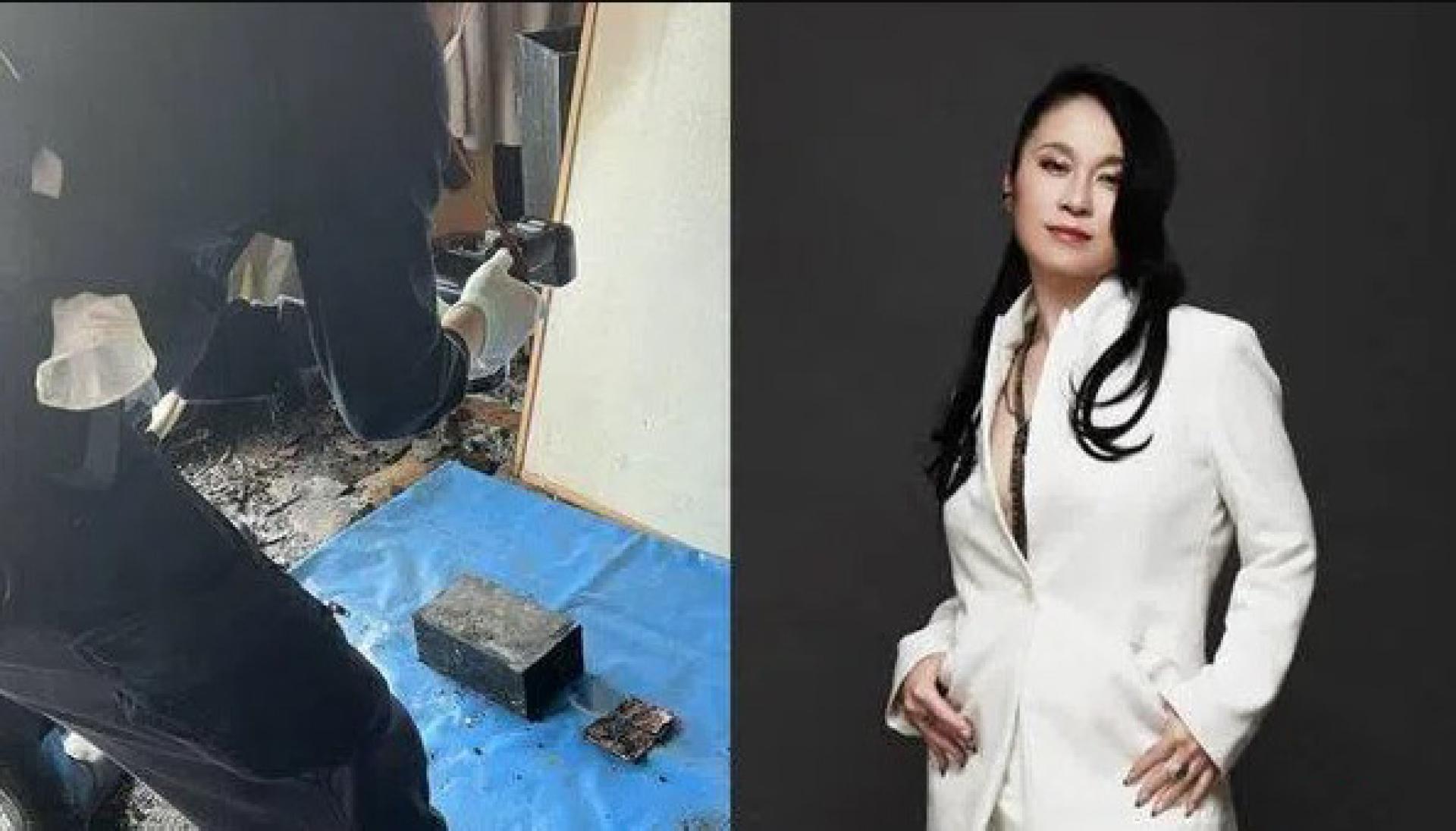 ZOOCO（右图）公开一段震撼经历，她家中因行动电源突然自燃引发火灾，不仅造成超过日币4500万元（约37万新元）损失，家人更因此承受难以抹灭的心理创伤。