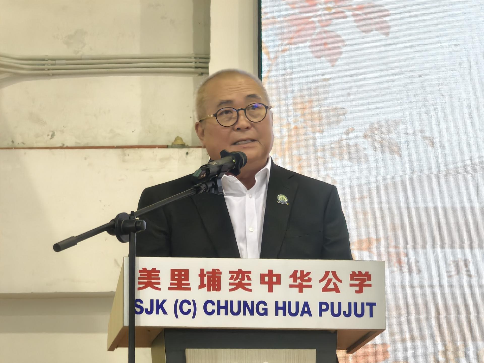 美里市长兼埔奕区州议员俞小珊致词。