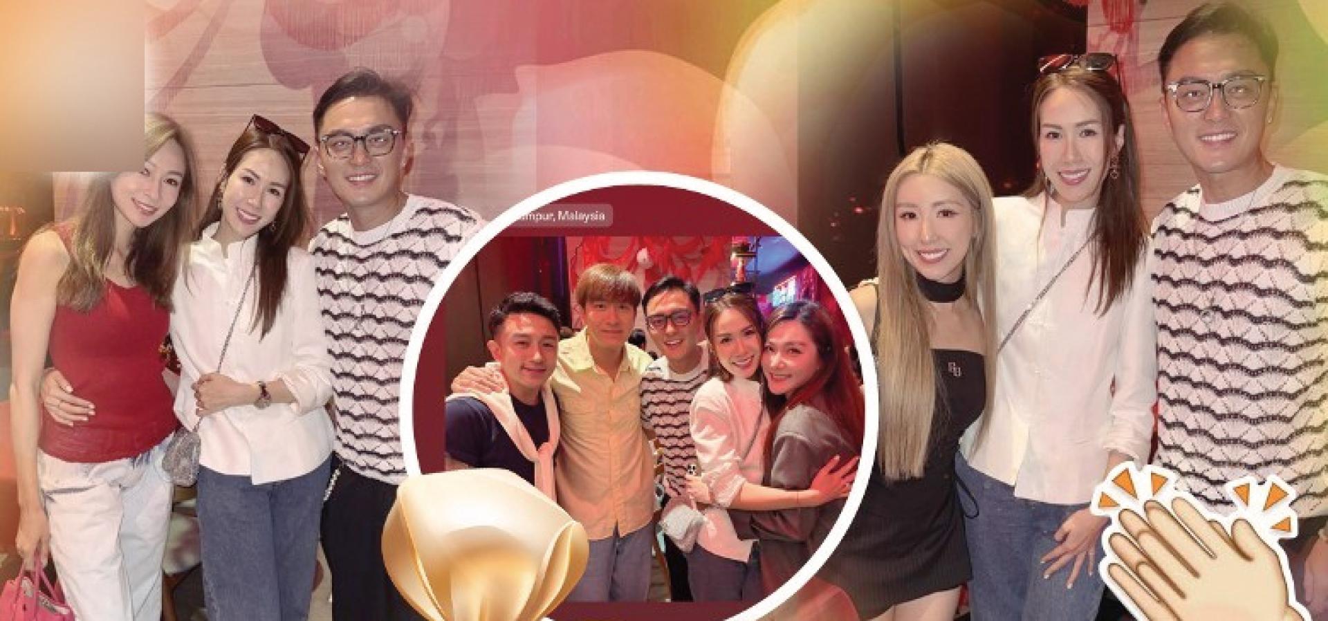 杨明与庄思明2日晚于吉隆坡举行婚礼，多位圈中好友已陆续到达。